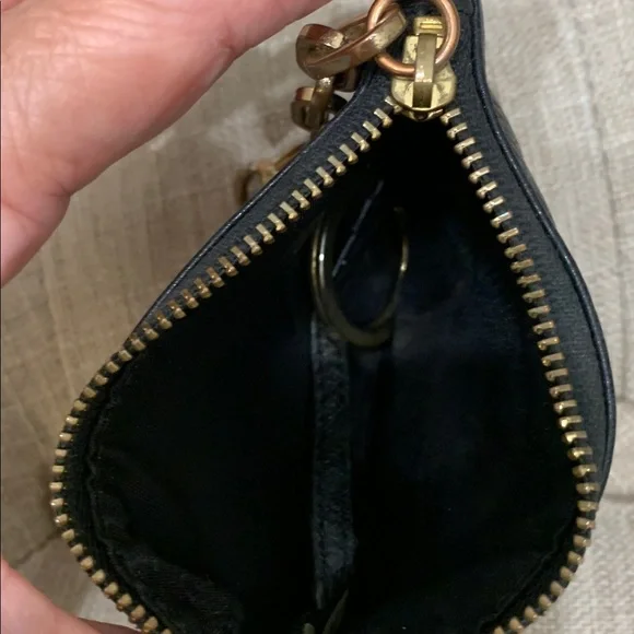 Tory Burch  Coin Wallet  Black Leather - Picture 6 of 9